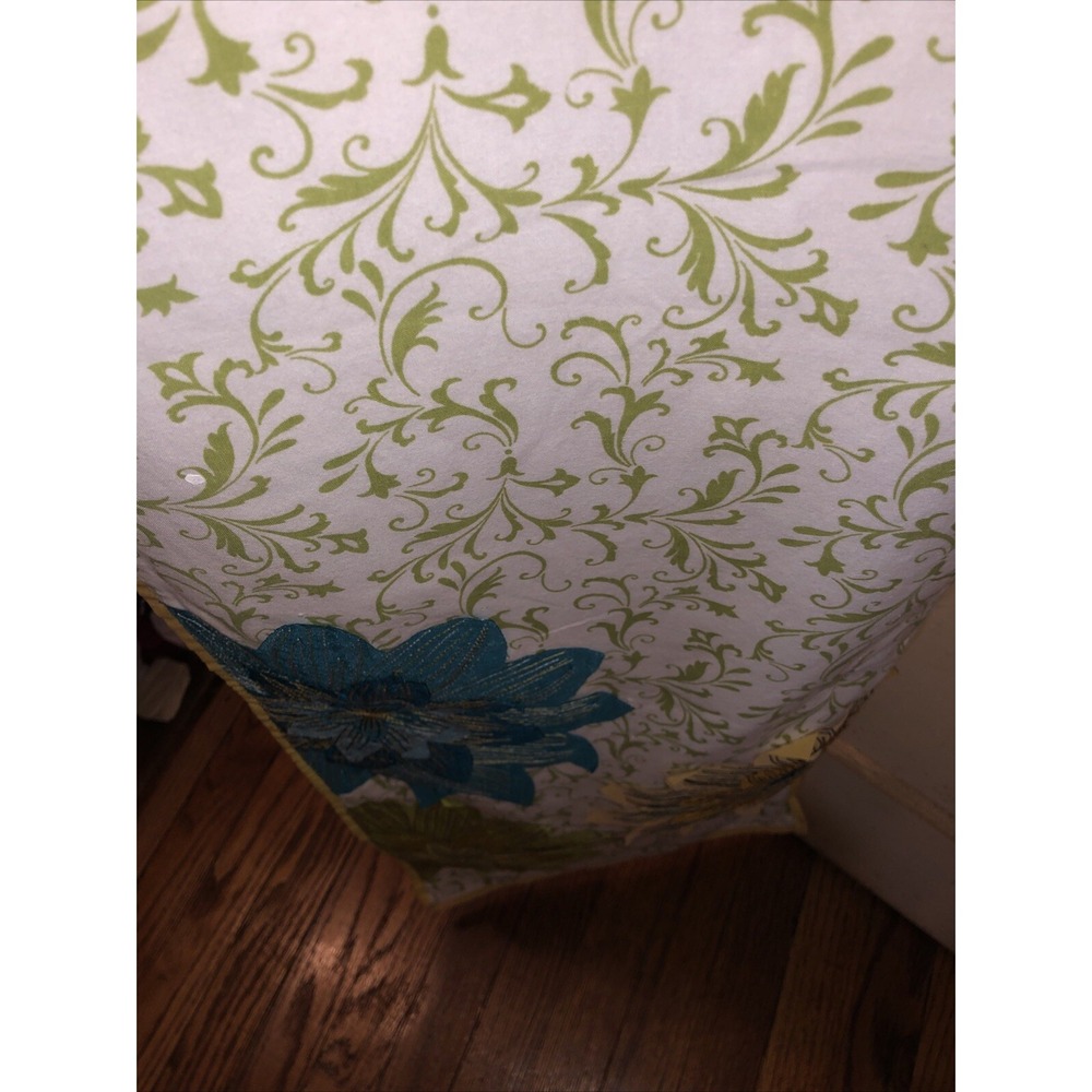 Pier 1 Table Runner Appliqued Top Stitced Flowers 13x72" Fall Colors Boho - Picture 8 of 9